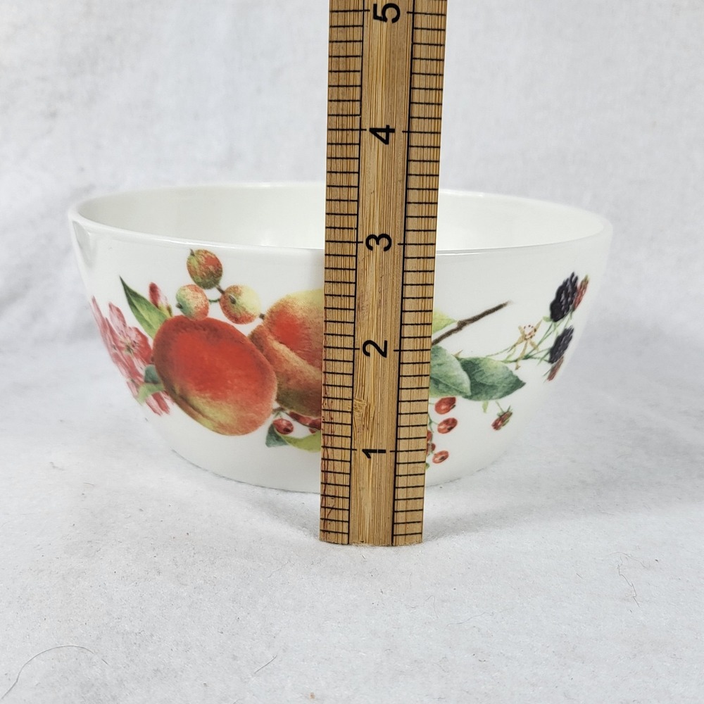 Lenox Orchard in Bloom Peach Plum 5 3/4" Rice Bowl Catherine McClung Replacement - Picture 10 of 10